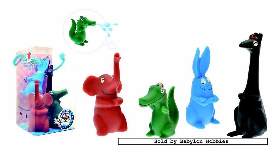 Figurines   Barbapapa Bath Toys (by Plastoy) 80505