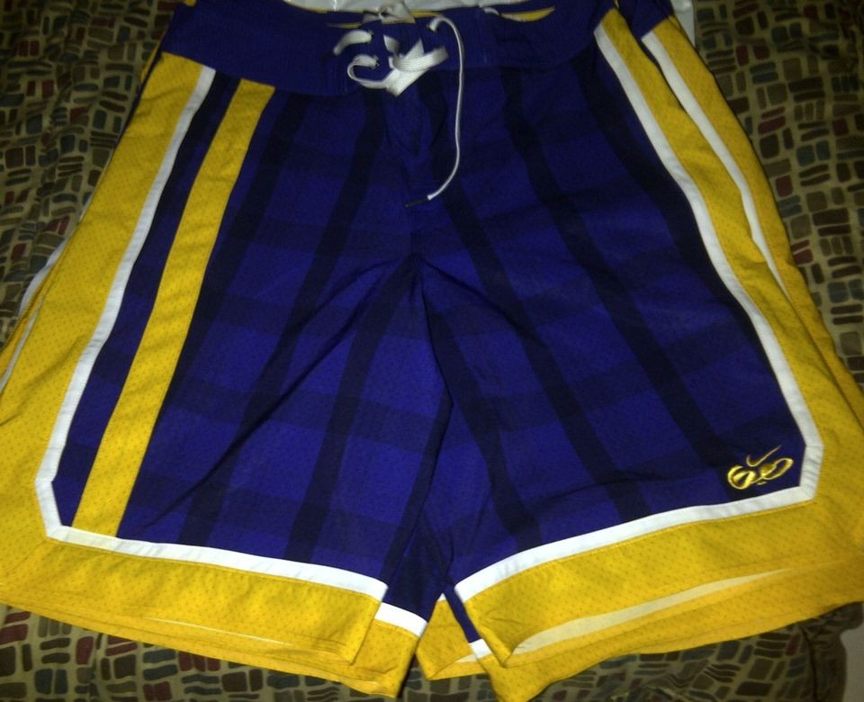 Nike 6.0 Mens Full Court Basketball Boardshort Shorts Lakers 