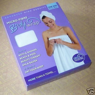 MICRO FIBRE BODY WRAP TOWEL. MicroFibre. Micro Fibre. BRAND NEW BOXED.