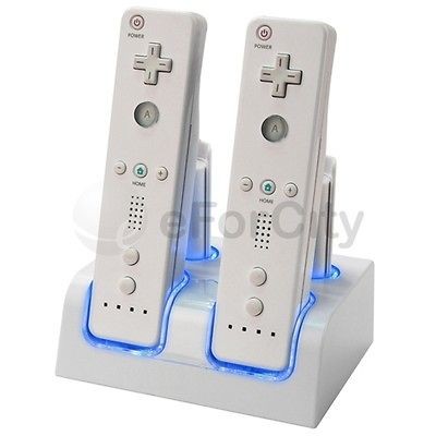 Battery Packs+2 Remote Controller Charger Dock Cradle Station for 