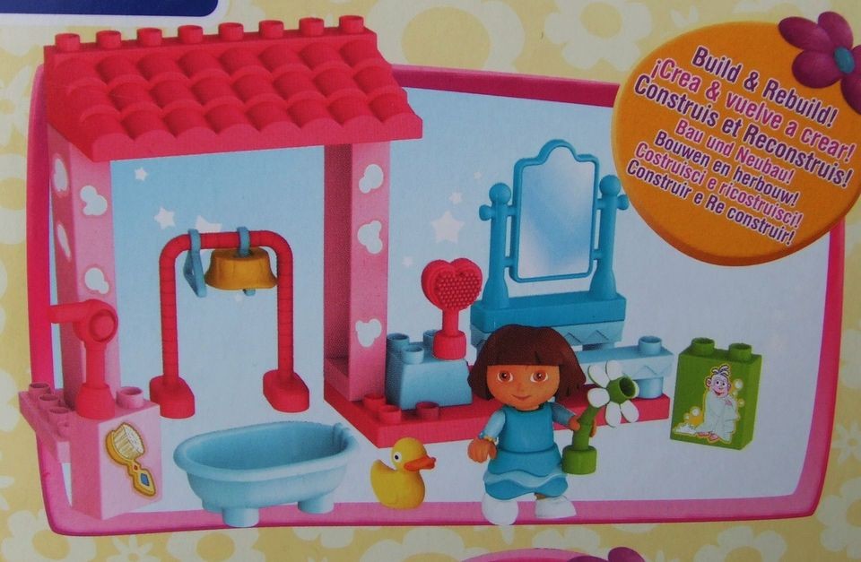 DORA THE EXPLORERS BATH TIME MEGA BLOKS SET FOR AGE 3 PLUS