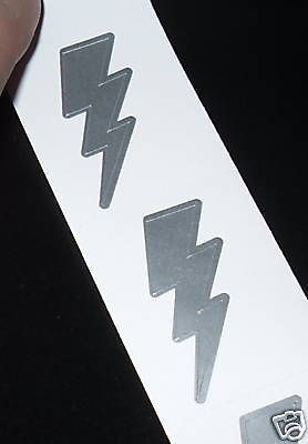 50 TANNING STICKERS TATTOOS LIGHTNING THUNDER BOLT