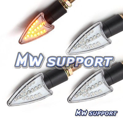 MW LED Turn Signals Light indicator Honda Yamaha Suzuki Kawasaki KTM 2 