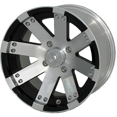 14x8 Machined Black Wheel Vision Buck Shot (158 ATV) 4x136