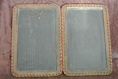 Vintage Antique double slate school chalk board