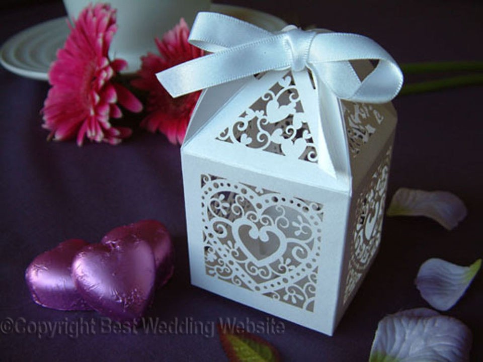   Luxury Wedding Sweets Favour Boxes Wedding Favours Table Decorations