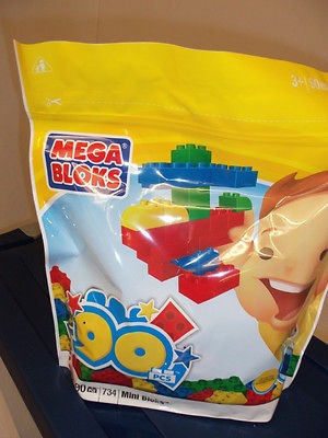 MEGA BLOKS MINI BLOCKS 90 PIECE SET NEW SEALED BAG