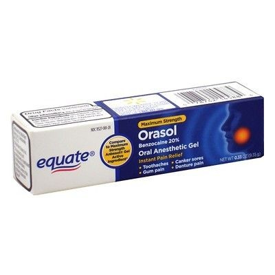 Orasol 33oz   Benzocaine, Oral Anesthetic Gel   Equate