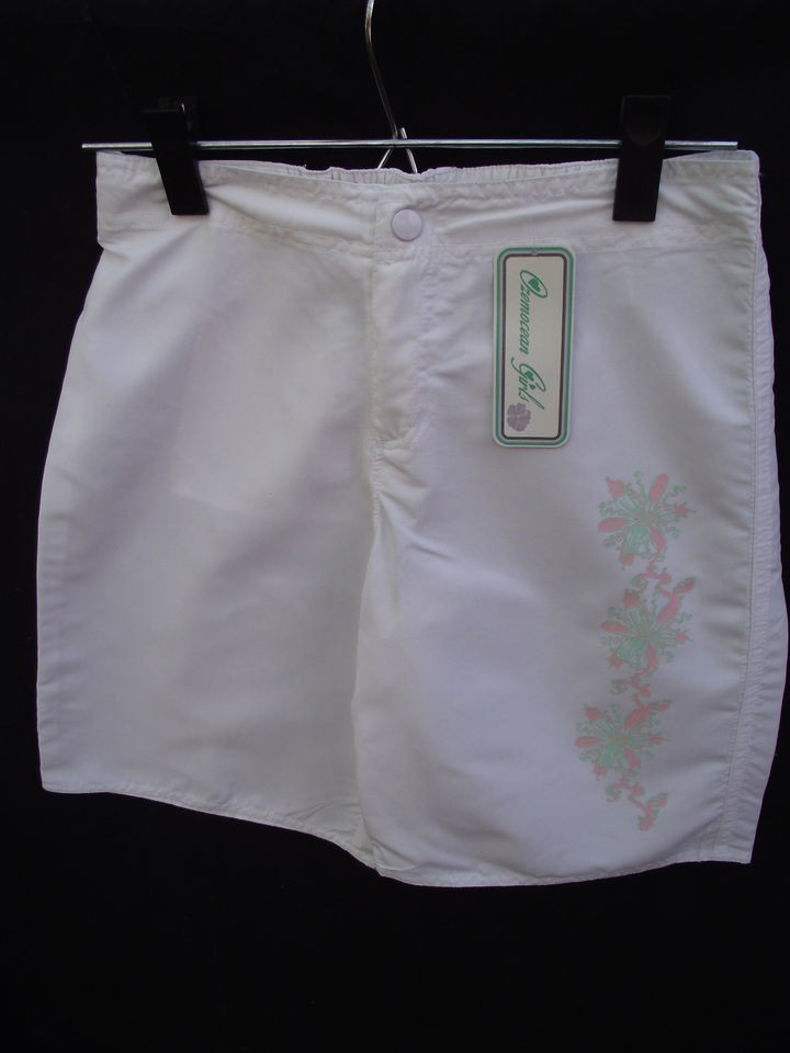 BNWT Girls Sz 10 Ozemocean Girls Brand Pretty White Swimming Long 