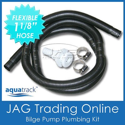 BILGE PUMP PLUMBING KIT 1 1/8   BOAT LIVE BAIT TANK HOSE, SKIN 