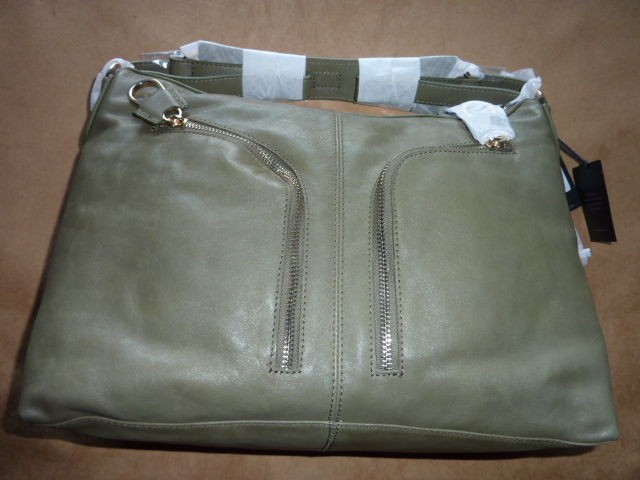   LONDON GENUINE GREEN LEATHER PURSE SHOULDER BAG NEW BOWLER GREEN ZIPS