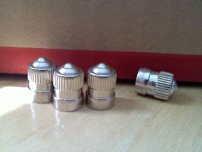 1959 chrysler newyorker BRASS   NICKEL VALVE STEM CAPS