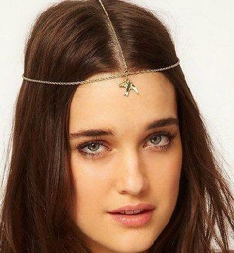   New Gypsy Chain Headpiece Headband Turban  Arty Gold Silver