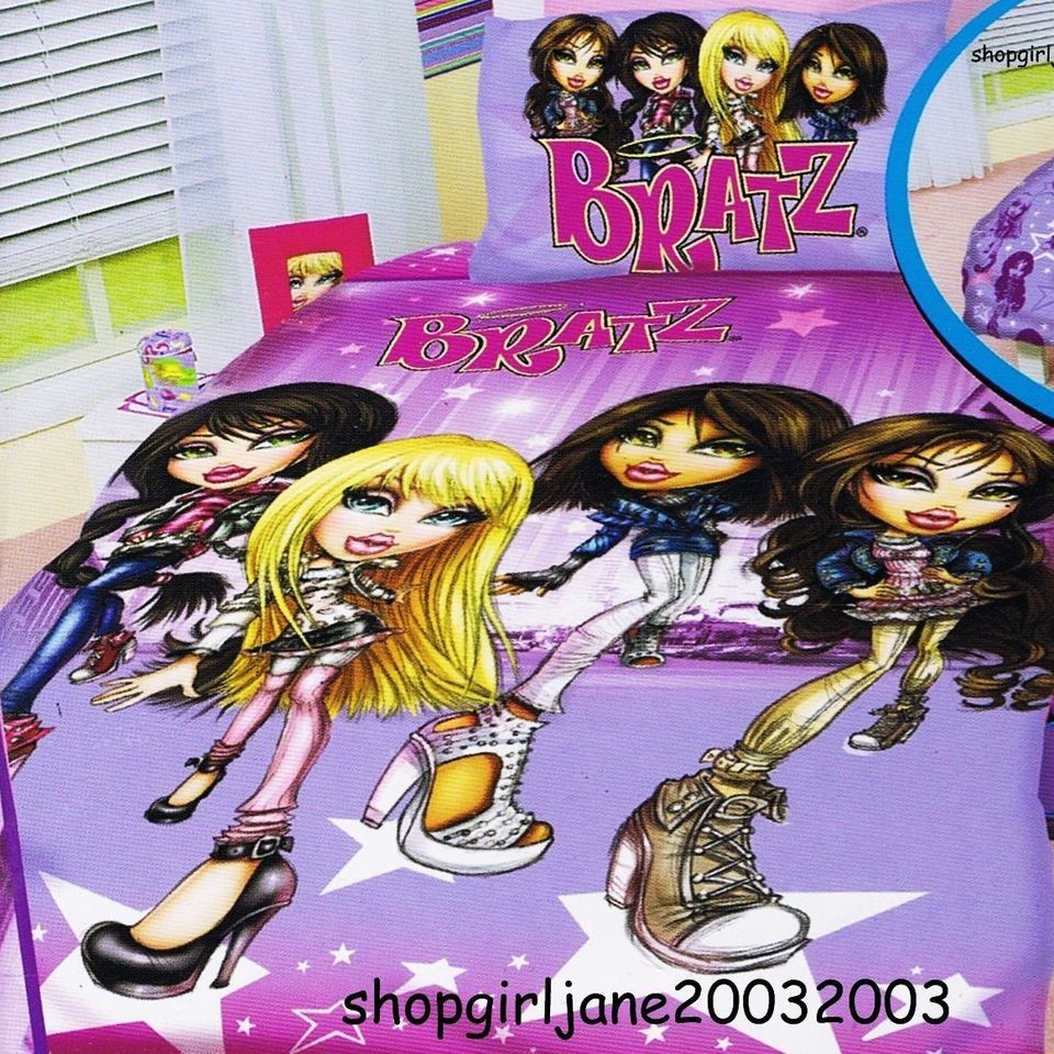 Bratz   Friends Stars   reversible   Double/Full Bed Quilt Doona Duvet 