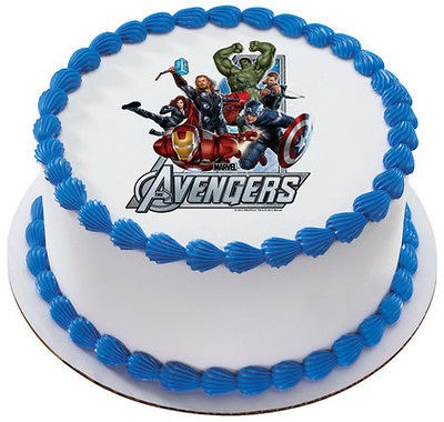 The Avengers Edible Cake Topper Image