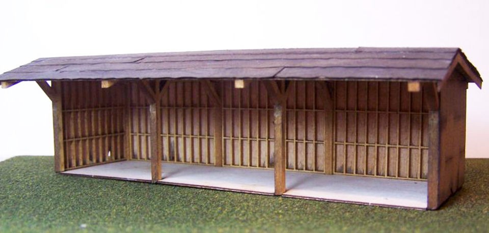   STORAGE SHED HO HOn3 Model Railroad Structure Wood Laser Kit RSL2009