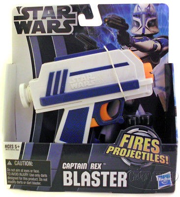 STAR WARS Captain Rex Blaster Soft Foam Dart Gun Fires Projectiles 