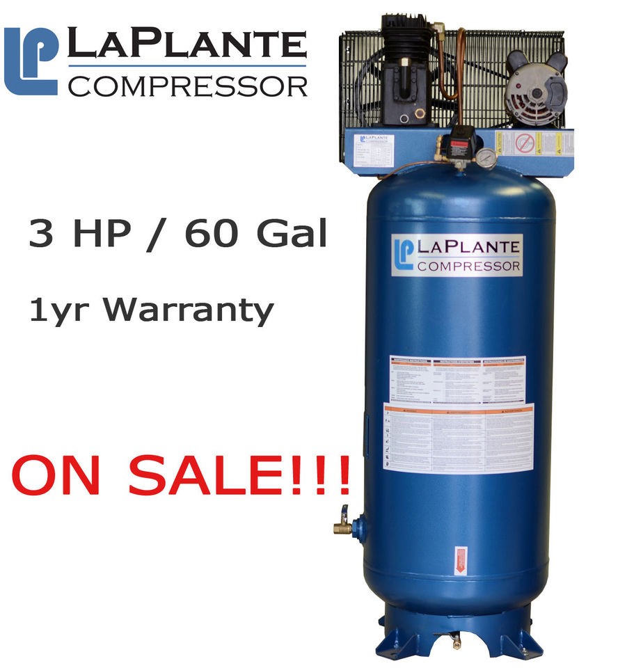   hp, 60 gallon Air Compressor   LaPlante Air Compressors   ON SALE