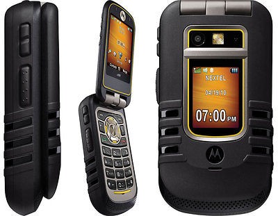   Brute i686 Black Nextel Rugged Push to Talk Camera Phone 2579