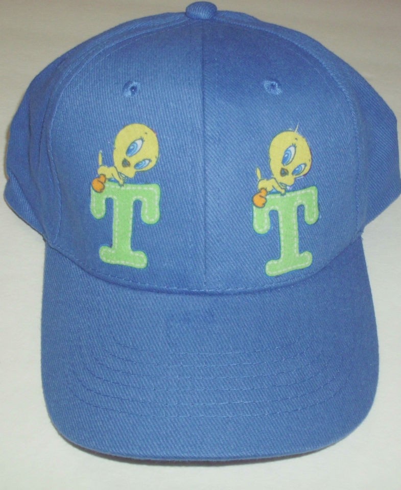 BLUE BABY TWEETY BASEBALL GOLF FABRIC APPLIQUE CUSTOMIZED HAT NEW