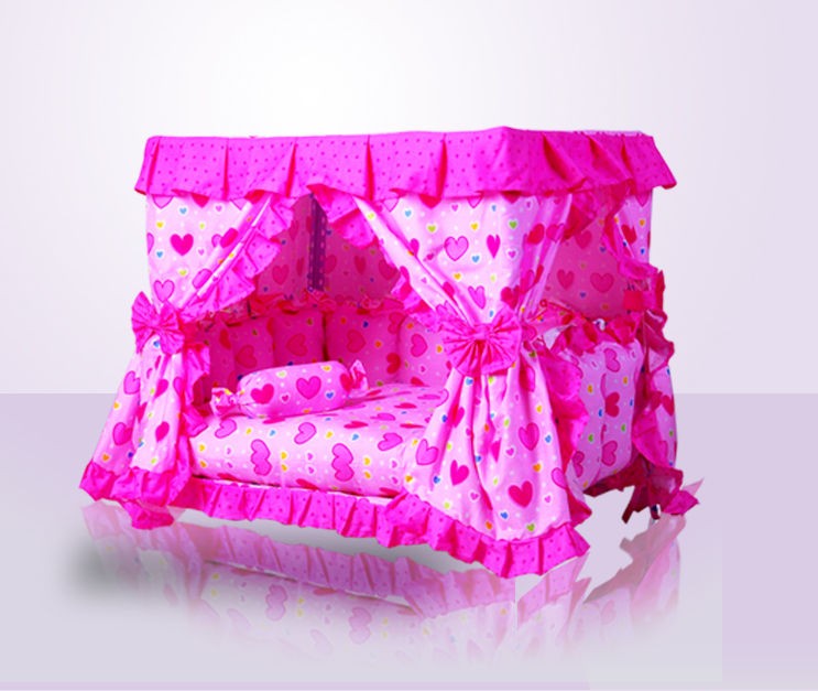 New Princess Pet Dog Cat Bed House Sofa Mat Kennel Cover taken Pink 