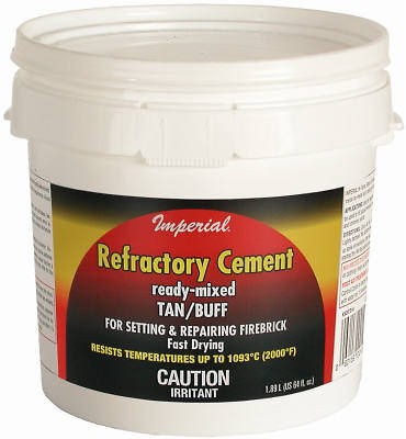 64 oz. Refractory Sodium Silicate Tan Furnace Cement