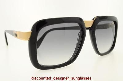 CAZAL VINTAGE SUNGLASSES 616 001 01 1 BLACK GOLD GRAY GRAD AUTHENTIC 