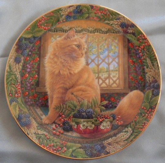 ROYAL DOULTON CATS IN AUTUMN WINDOW DANDELION P473590 BOXED MINT 