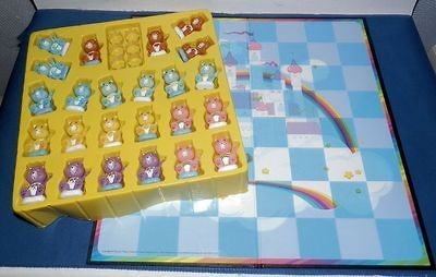 Care Bears Checkers Set Game Figures PVC