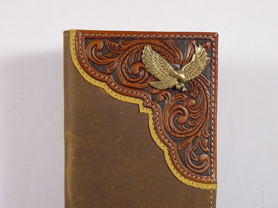 Tony Lama Western Rodeo Wallet Billfold Checkbook Eagle