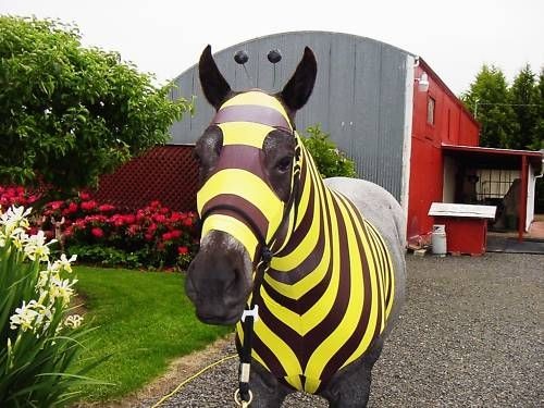 SMALL BUMBLE BEE Horse Hood Slinky, Sleazy/TAIL BAG* SHETLAND PONY 