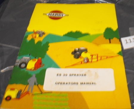 VTG Hardi ES 30 Sprayer Operators Manual