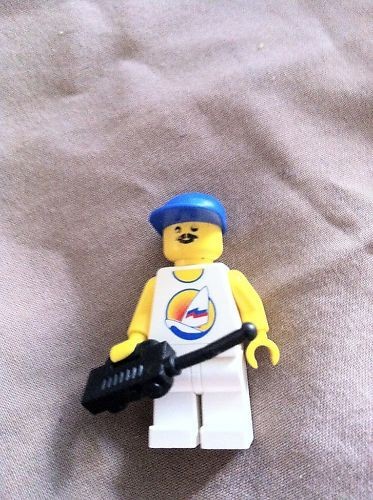 Lego Paradisa Hotel Worker With Radio