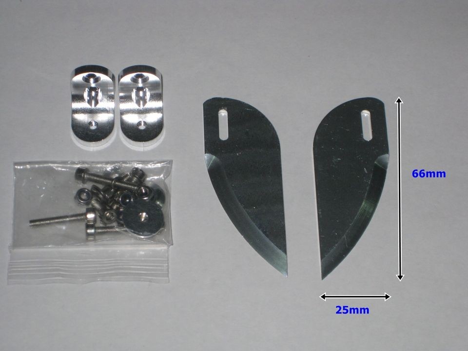 Small Aluminum Turn Fins RC boat