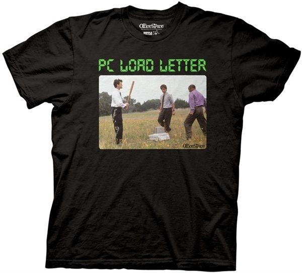 NEW ~Office Space~ PC Load Letter Printer Destruction~ Adult Shirt 