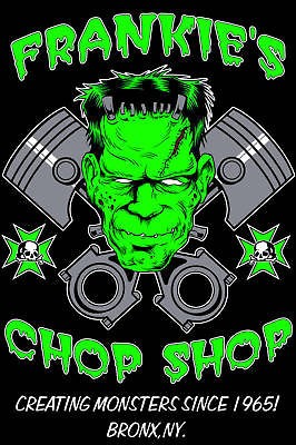   Chop Shop Work Shirt not Lucky 13 Rat Hot Rod Rockabilly Psychobilly