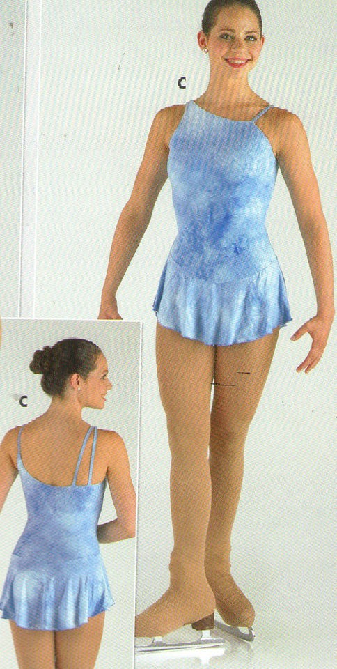   TieDye Asymmetrical Skate Ice Skater Skating Camisole Dress XL ch/A