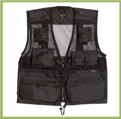 Tactical Military Recon Fishing Hunting Black Vest