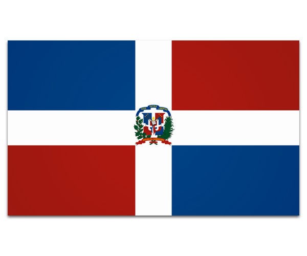 Dominican Republic Flag Wall Art Car Vinyl Window Bumper Sticker Decal 