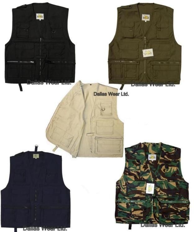 MULTI POCKET FISHING HUNTING SHOOTING VEST WAISTCOAT