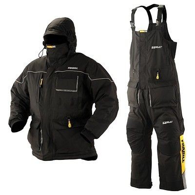 NEW FRABILL BLACK ICE SUIT PANTS JACKET XL ICE FISHING 7403 ICESUIT