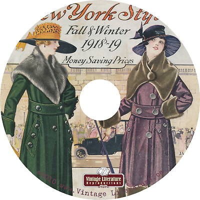 1918 New York Styles {Vintage} Fashion Catalog on CD