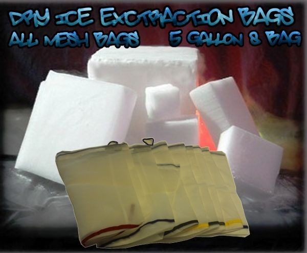 All SCREEN Dry ICE Dry Sieve concentrate Bags Ice Extractor 5 Gallon 8 