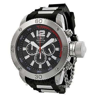   Invicta 7422 Signature II Russian Diver Black Dial Chronograph Watch