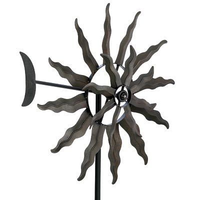     OUTDOOR BACKYARD & GARDEN DECORATIVE TUSCAN SUN METAL WINDMILL