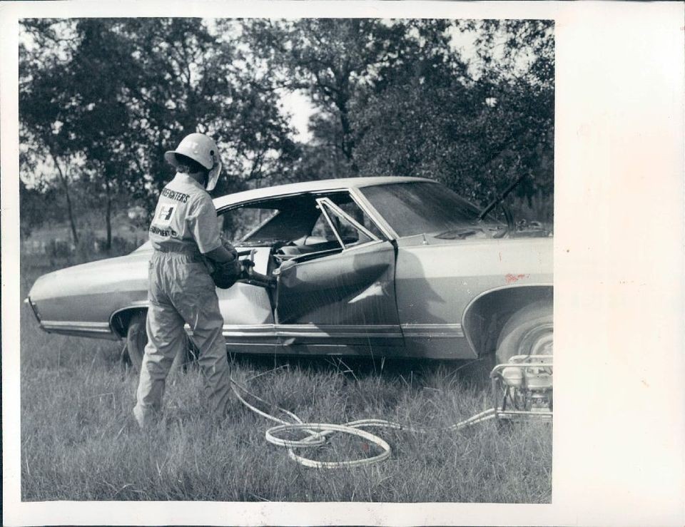 1976 Florida Jacksonville Fire Equipment Jaws of Life Demonstration 