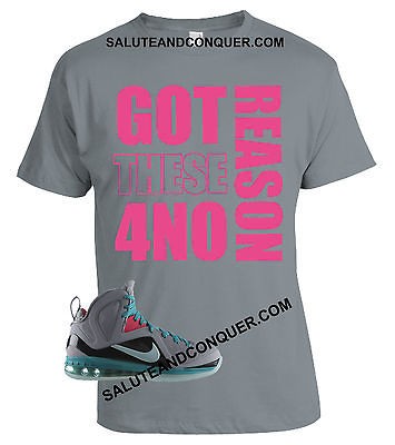 LEBRON 9 SOUTH BEACH ELITE LARGE T SHIRT NO REASON