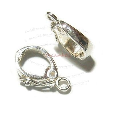 1x STERLING SILVER CHANGEABLE PENDANT BAIL CLASP SLIDER SHORTNER 