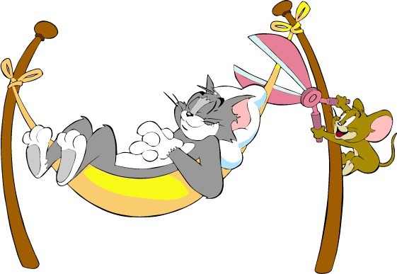 Tom and Jerry Kids Cartoon Bumper Sticker 5x4