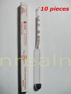 10pcs ALCOHOLMETER WHISKEY ETHANOL STILL measure MOONSHINE HYDROMETER 